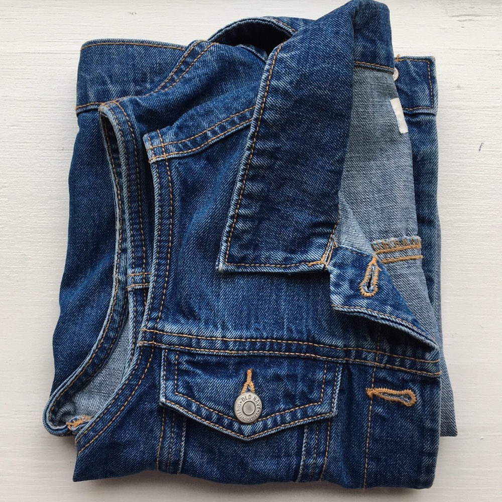 old navy jean vest